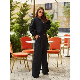 Фотография Костюм женский тёплый 867 black р.44-50 "DORA" недорого оптом от прямого поставщика