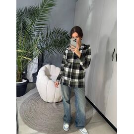 Сорочка жіноча 876 khaki р.42-56 "DORA" недорого оптом від прямого постачальника