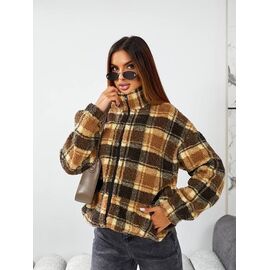 Фотография Куртка женская демисезонная 931 brown р.42-56 "DORA" недорого оптом от прямого поставщика