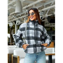 Куртка жіноча демісезонна 931 grey р.42-56 "DORA" недорого оптом від прямого постачальника