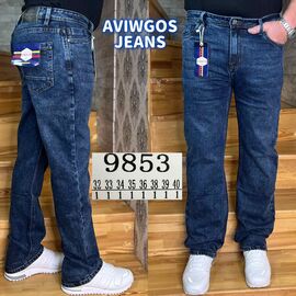 Фотография Джинсы мужские 9853 blue р.32-40 "God Baron" недорого оптом от прямого поставщика