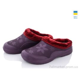 Калоші жіночі Зима ГП24 бордовый (8 пар р.37-42) "Vladimir" недорого оптом від прямого постачальника