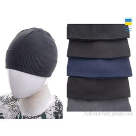 Шапка чоловіча Зима MW017 на флісі mix (5 шт. р.сітка56-60) "Angelica" недорого оптом від прямого постачальника