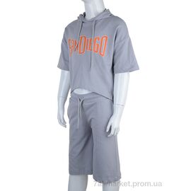 Костюм дитячий Літо 3176-2256-2 grey (5 шт. р.сітка6-10) "Мир" недорого оптом від прямого постачальника