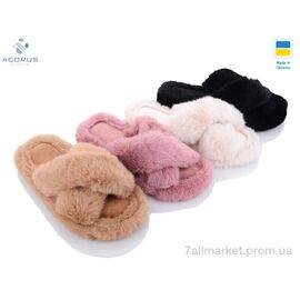 Фотография Тапки женские для дома Весна/осень 8120 mix (12 пар р.36-41) "Acorus" недорого оптом от прямого поставщика