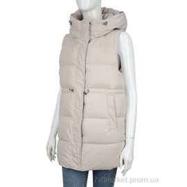 Жилетка жіноча Весна/осінь 22-537 beige (5 шт. р.сіткаS-2XL) "Hope" недорого оптом від прямого постачальника