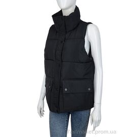 Жилетка жіноча Весна/осінь 2219 black (5 шт. р.сіткаM-2XL) "Turn Hug" недорого оптом від прямого постачальника