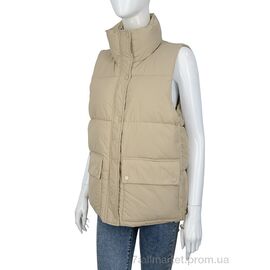 Жилетка жіноча Весна/осінь 2219 beige (5 шт. р.сіткаM-2XL) "Turn Hug" недорого оптом від прямого постачальника