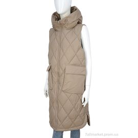 Жилетка жіноча Весна/осінь 9158 camel-5 (5 шт. р.сітка48-56) "Hope" недорого оптом від прямого постачальника