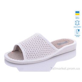 Тапки жіночі для будинку Весна/осінь 22 білий (6 пар р.36-41) "Крок" недорого оптом від прямого постачальника