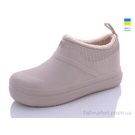 Калоші жіночі Весна/осінь 7002 бежевий (8 пар р.37-41) "Крок" недорого оптом від прямого постачальника