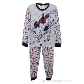 Фотография Пижама детская Весна/осень 001-5 white (3 шт. р.сетка 7-9) "OL" недорого оптом от прямого поставщика