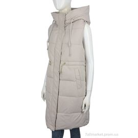 Жилетка жіноча Весна/осінь 2325 beige (5 шт. р.сітка48-56) "Hope" недорого оптом від прямого постачальника