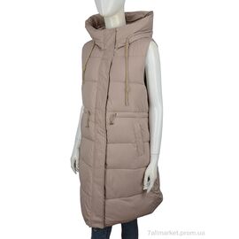 Жилетка жіноча Весна/осінь 2325 brown (5 шт. р.сітка48-56) "Hope" недорого оптом від прямого постачальника