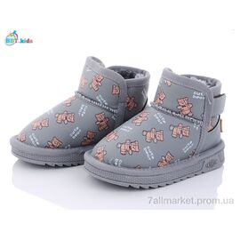 Фотография Угги детские утепленные зима T7008-3 (8 пар р.26-31) "BBT" недорого оптом от прямого поставщика