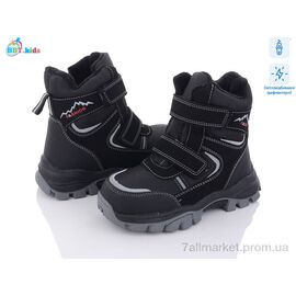 Черевики дитячі зручні Зима T6955-1 світловідбивач (8 пар р.32-37) "BBT" недорого оптом від прямого постачальника