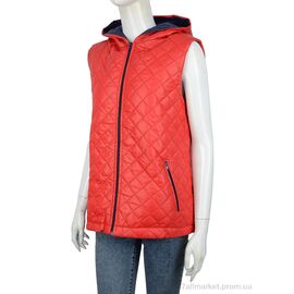 Жилетка жіноча Весна/осінь ДЖ2 red (04328) (5 шт. р.сітка36-48) "Obuvok" недорого оптом від прямого постачальника