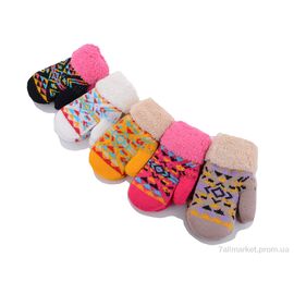 Рукавиці дитячі Зима E14 mix (12 шт. р.сітка5-7) "TUZZI" недорого оптом від прямого постачальника