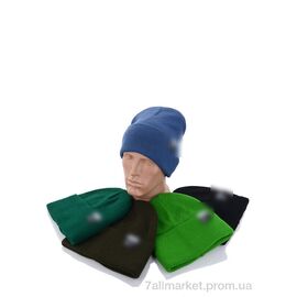 Фотография Шапка унисекс Зима Шапка унісекс топорик на флісі Nk2 mix (5 шт. р.сетка One size) "VIOLA" недорого оптом от прямого поставщика