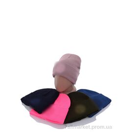 Фотография Шапка унисекс Зима Шапка з вишивкою стон на флісі B001 mix (5 шт. р.сетка One size) "VIOLA" недорого оптом от прямого поставщика