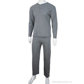 Фотография Пижама мужская Весна/осень 7055 grey (4 шт. р.сетка M-XL) "Nicoletta" недорого оптом от прямого поставщика