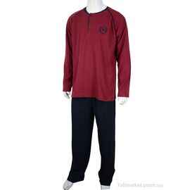 Фотография Пижама мужская Весна/осень 7103 bordo (4 шт. р.сетка 2XL-4XL) "Nicoletta" недорого оптом от прямого поставщика