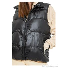 Жилетка жіноча Весна/осінь 7011 чорний (5 шт. р.сіткаL-4XL) "Massmag" недорого оптом від прямого постачальника