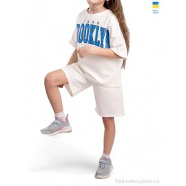 Костюм дитячий Літо 2408 білий (134-158) (5 шт. р.сіткаS-2XL) "LiMa" недорого оптом від прямого постачальника