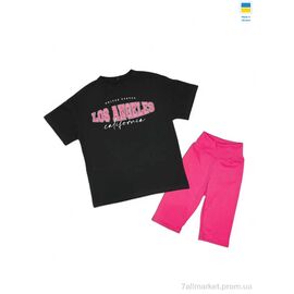 Фотография Костюм детский Лето 2314 чорно-рожевий (134-158) (5 шт. р.сетка S-2XL) "LiMa" недорого оптом от прямого поставщика