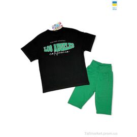 Фотография Костюм детский Лето 2314 чорно-зелений (134-158) (5 шт. р.сетка S-2XL) "LiMa" недорого оптом от прямого поставщика