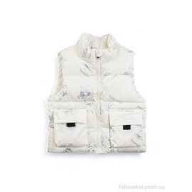 Фотография Жилетка детская Весна/осень 3790-9 white (5 шт. р.сетка 90-130) "Мир" недорого оптом от прямого поставщика
