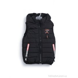 Фотография Жилетка детская Весна/осень 3790-3 black (5 шт. р.сетка 130-170) "Мир" недорого оптом от прямого поставщика