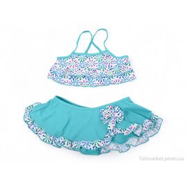 Фотография Купальник детский Лето 900025 green (02253) (20 шт. р.сетка 4-13) "Obuvok" недорого оптом от прямого поставщика