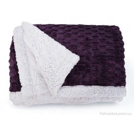 Фотография Плед  009-2 violet 160x210 mix (1 шт. р.сетка One size) "Obuvok" недорого оптом от прямого поставщика