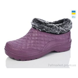 Калоші жіночі Зима Б03 бордо (12 пар р.37-42) "Lot Shoes" недорого оптом від прямого постачальника