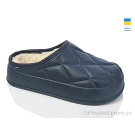Калоші жіночі Зима 602 хутро т.синій (6 пар р.36-41) "Inblue" недорого оптом від прямого постачальника