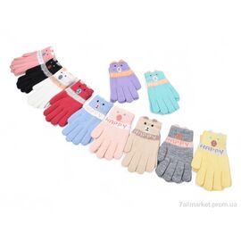 Рукавички для дітей Зима E0930 mix (12 шт. р.сітка3-5) "TUZZI" недорого оптом від прямого постачальника