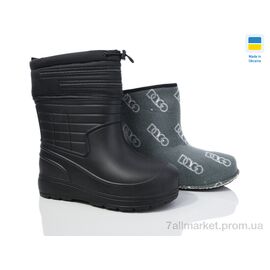 Чоботи з піни жіночі Весна/осінь М145 чорний (8 пар р.37-41) "Крок" недорого оптом від прямого постачальника