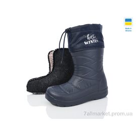Чоботи з піни жіночі Зима Б24 т.синій (6 пар р.38-42) "Lot Shoes" недорого оптом від прямого постачальника