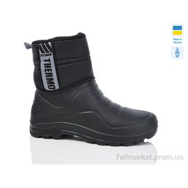 Чоботи з піни чоловічі Зима CM321 чорний (8 пар р.41-46) "Lot Shoes" недорого оптом від прямого постачальника