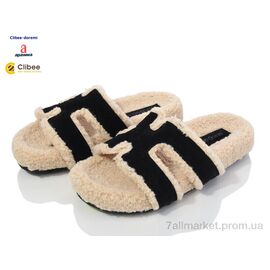 Фотография Тапки женские для дома зима N6305 black (6 пар р.35-40) "Clibee-Doremi" недорого оптом от прямого поставщика