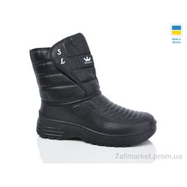 Чоботи з піни чоловічі Зима B11 чорний термо (6 пар р.41-45) "SANLIN" недорого оптом від прямого постачальника