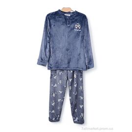 Дитяча піжама Зима 3879-M3263-1 blue (5 шт. р.сітка6-14) "Мир" недорого оптом від прямого постачальника
