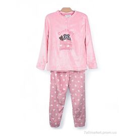 Дитяча піжама Зима 3879-12598-1 pink (5 шт. р.сітка6-14) "Мир" недорого оптом від прямого постачальника