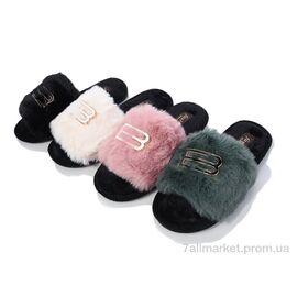 Фотография Тапки женские для дома зима 590 mix (12 пар р.36-41) "Alex" недорого оптом от прямого поставщика