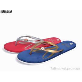 В'єтнамки жіночі Літо A6540 mix (24 пар р.36-41) "Super Gear" недорого оптом від прямого постачальника