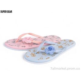 Фотография Вьетнамки женские Лето A1645 mix (24 пар р.36-41) "Super Gear" недорого оптом от прямого поставщика