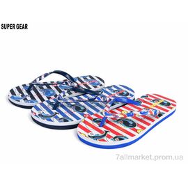 Фотография Вьетнамки детские Лето S6505 mix (24 пар р.30-35) "Super Gear" недорого оптом от прямого поставщика