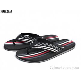 Фотография Вьетнамки мужские Лето S768 black (10 пар р.40-45) "Super Gear" недорого оптом от прямого поставщика
