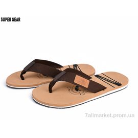 В'єтнамки чоловічі Літо S770 brown (10 пар р.40-45) "Super Gear" недорого оптом від прямого постачальника